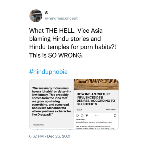 Asian Violent Sex Fantasy - Vice Asia Blames Mahabharata for Porn In India | HinduDwesha